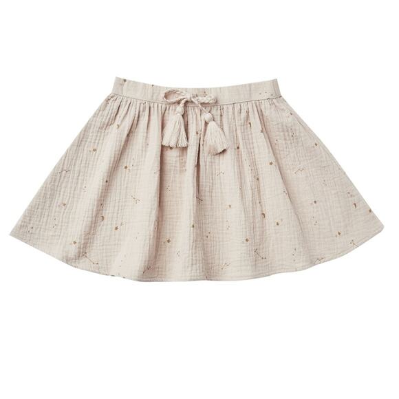 Rylee & Cru Little Girl Cotton Stars Night Skye Tie Waist Skater Skirt 10Y - Picture 1 of 4